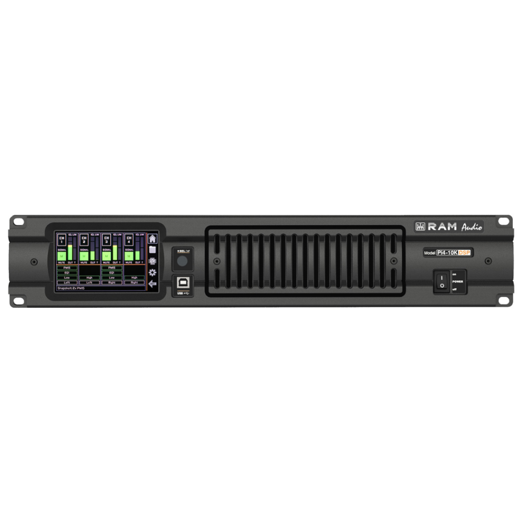 Ram Amp Rack RAM Audio PI4-10K Power Amplifier 4 Channel - Surgesound