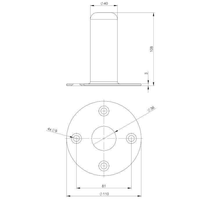 Adam Hall Speaker Top-Hat - Image 3